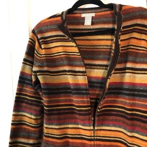 🌼100% Lambswool zip up sweater🌼